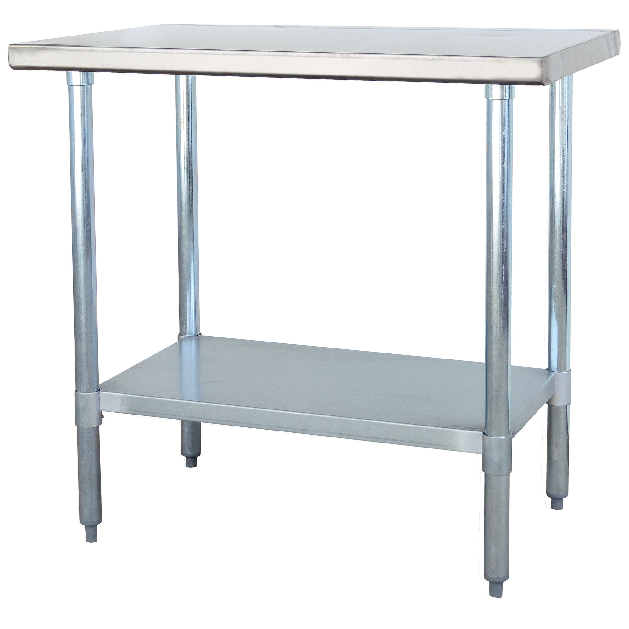 Sportsman Series Stainless Steel Work Table - 24in. x 36in., Adjustable Galvanized Shelf, 330-Lb. Capacity, Model# SSWTABLE36